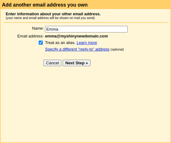 Gmail - add a mail account step 5.